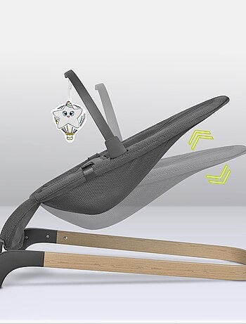 Hamaca para bebé LIONELO June Air - Movimiento de balanceo natural - Ligera - Plegado plano
