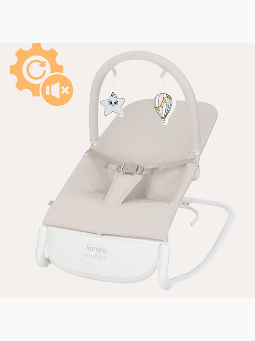 Hamaca para bebé Lionelo Vinci – circulación de aire – ligera – 3 modos de balanceo – 4 melodías - Kiabi Hamaca para bebé Lionelo Vinci – circulación de aire – ligera – 3 modos de balanceo – 4 melodías - Kiabi