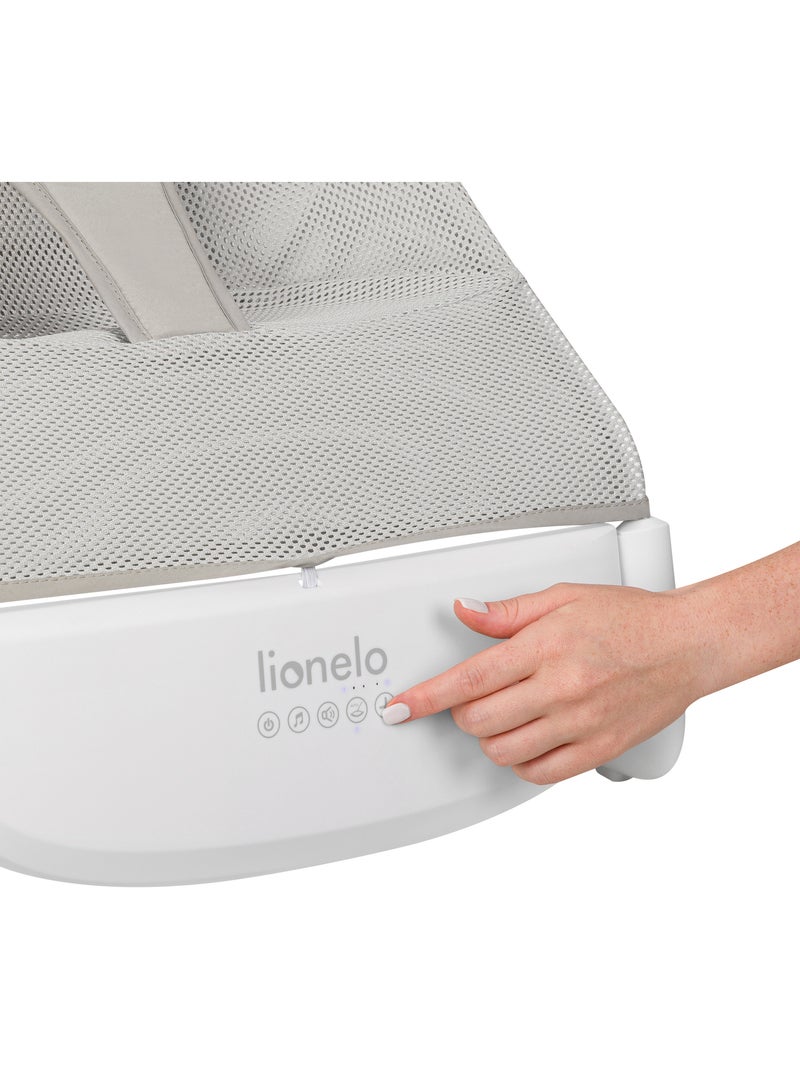 Hamaca para bebé Lionelo Vinci – circulación de aire – ligera – 3 modos de balanceo – 4 melodías Gris - Kiabi