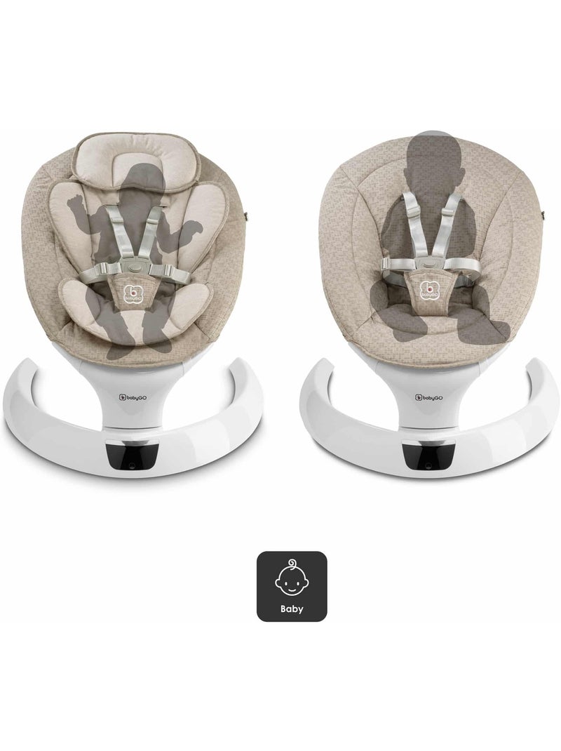Hamaca para bebé Swing - BabyGo Beige - Kiabi