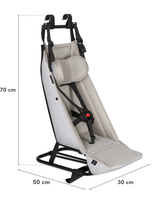Hamaca para remolque de bicicleta LIONELO Cama– De 1 a 10 meses– Tapicería ventilada y reposacabezas - Kiabi