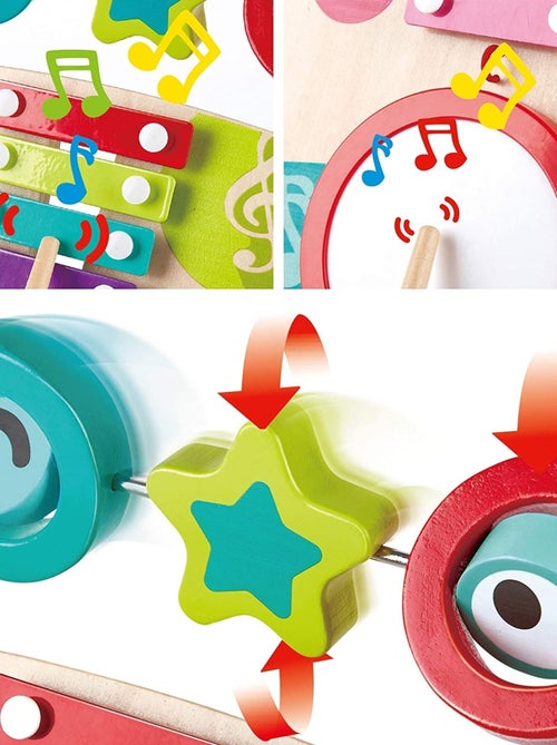 HAPE - Andador musical con instrumentos - 40,5 x 41,5 x 50 cm - A partir de 10 meses - Kiabi