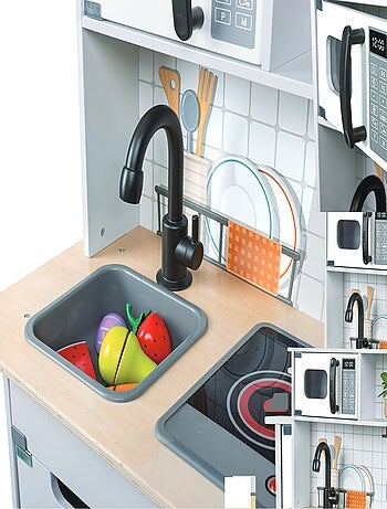 HAPE - Cocina infantil interactiva de madera - 60 x 91,8 x 30 cm - A partir de 3 años