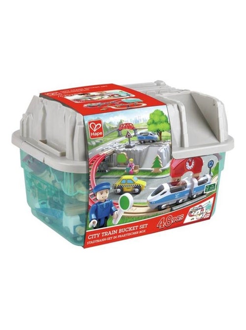 HAPE - Juego de tren urbano 2 en 1 - 84,2 x 75,6 x 19,1 cm - A partir de 3 años - Kiabi