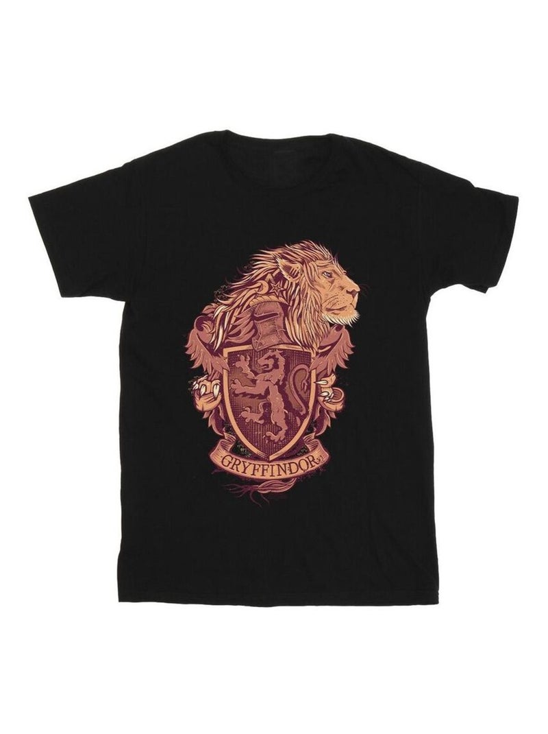 Harry Potter - Camiseta Gryffindor Escudo para Hombre Negro - Kiabi
