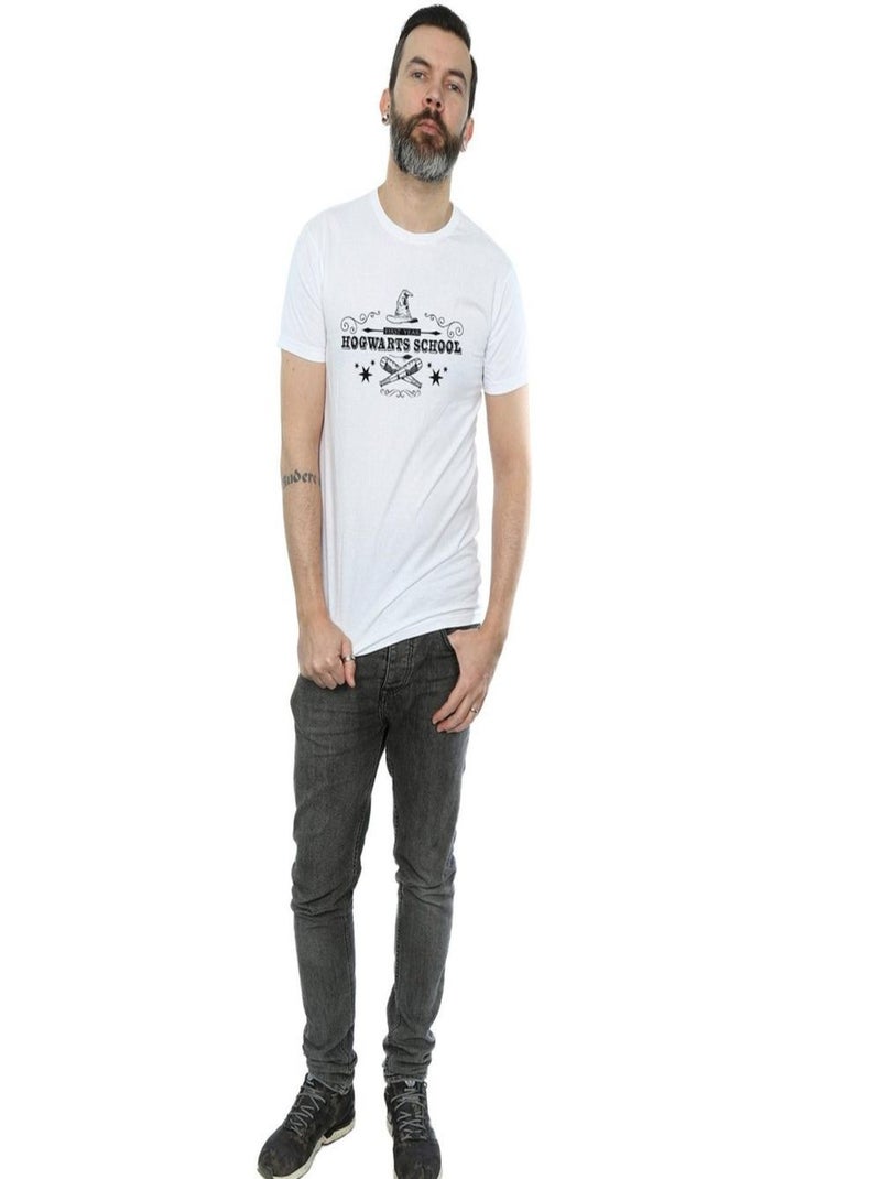 Harry Potter - Camiseta Hogwarts First Year para Hombre Blanco - Kiabi