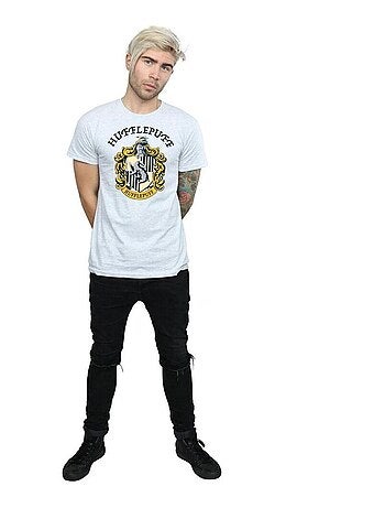 Harry Potter - Camiseta Hufflepuff de Algodón para Hombre