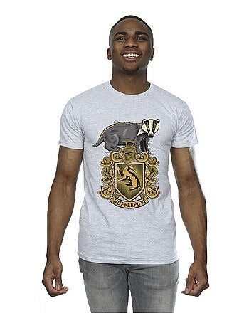 Harry Potter - Camiseta Hufflepuff Escudo para Hombre