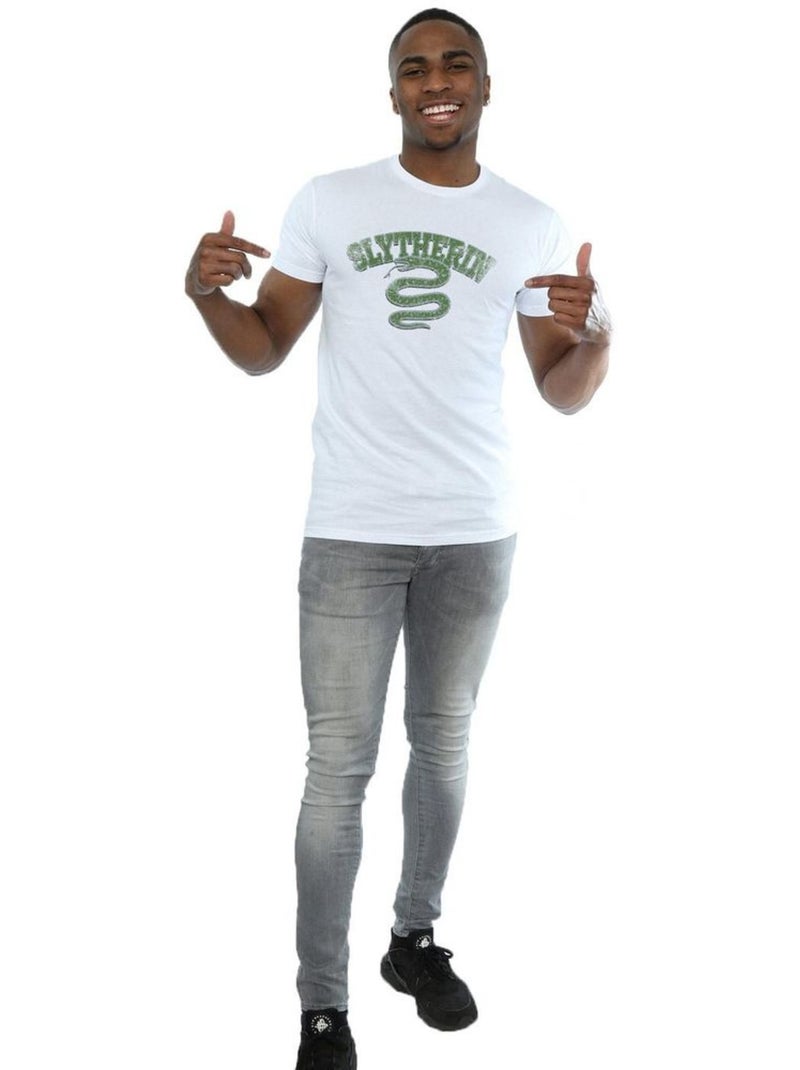 Harry Potter - Camiseta Slytherin Emblema para Hombre Blanco - Kiabi