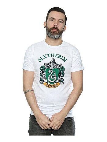 Harry Potter - Camiseta Slytherin Escudo para Hombre