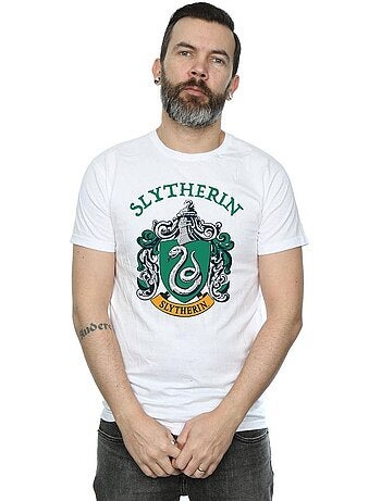 Harry Potter - Camiseta Slytherin Escudo para Hombre
