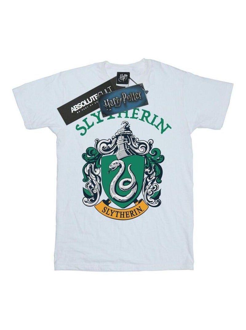 Harry Potter - Camiseta Slytherin Escudo para Hombre Blanco - Kiabi