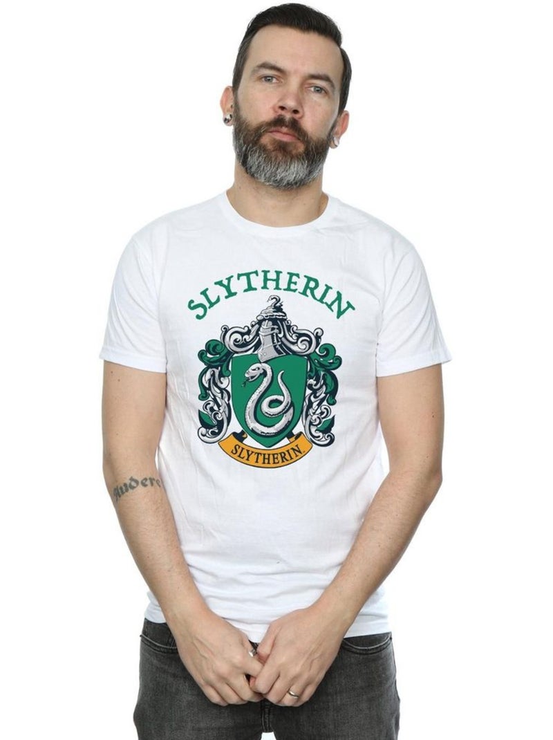 Harry Potter - Camiseta Slytherin Escudo para Hombre Blanco - Kiabi