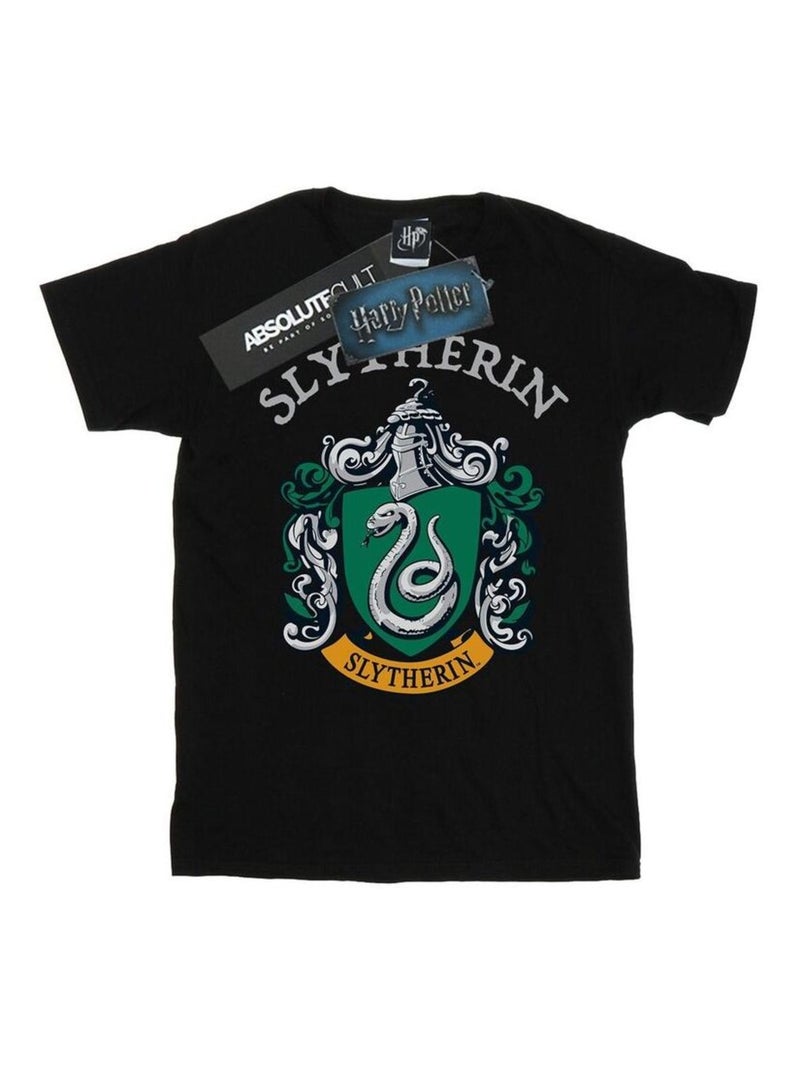 Harry Potter - Camiseta Slytherin Escudo para Hombre Negro - Kiabi