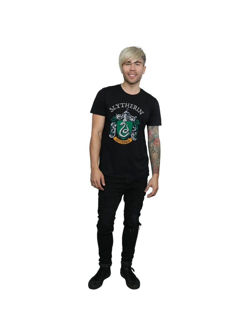 Harry Potter - Camiseta Slytherin Escudo para Hombre Negro - Kiabi