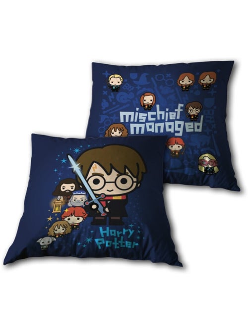 Harry Potter - Cojín de algodón infantil Chibi - 35x35 cm - Kiabi Harry Potter - Cojín de algodón infantil Chibi - 35x35 cm - Kiabi