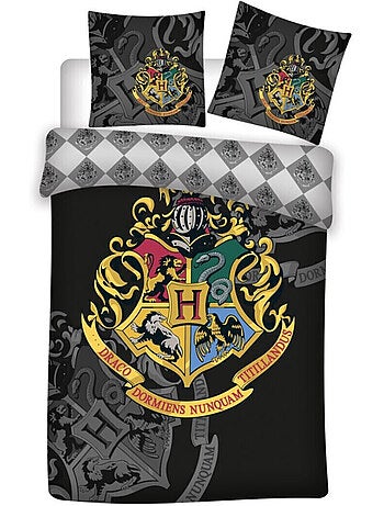 Harry Potter - Juego de sabanas infantil Blasón Dorado - Funda nórdica 140x200 cm