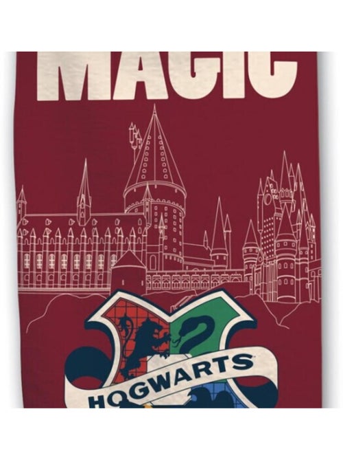 Harry Potter - Toalla de baño infantil de algodón Magic - Toalla de playa 70 x 140 cm - Kiabi