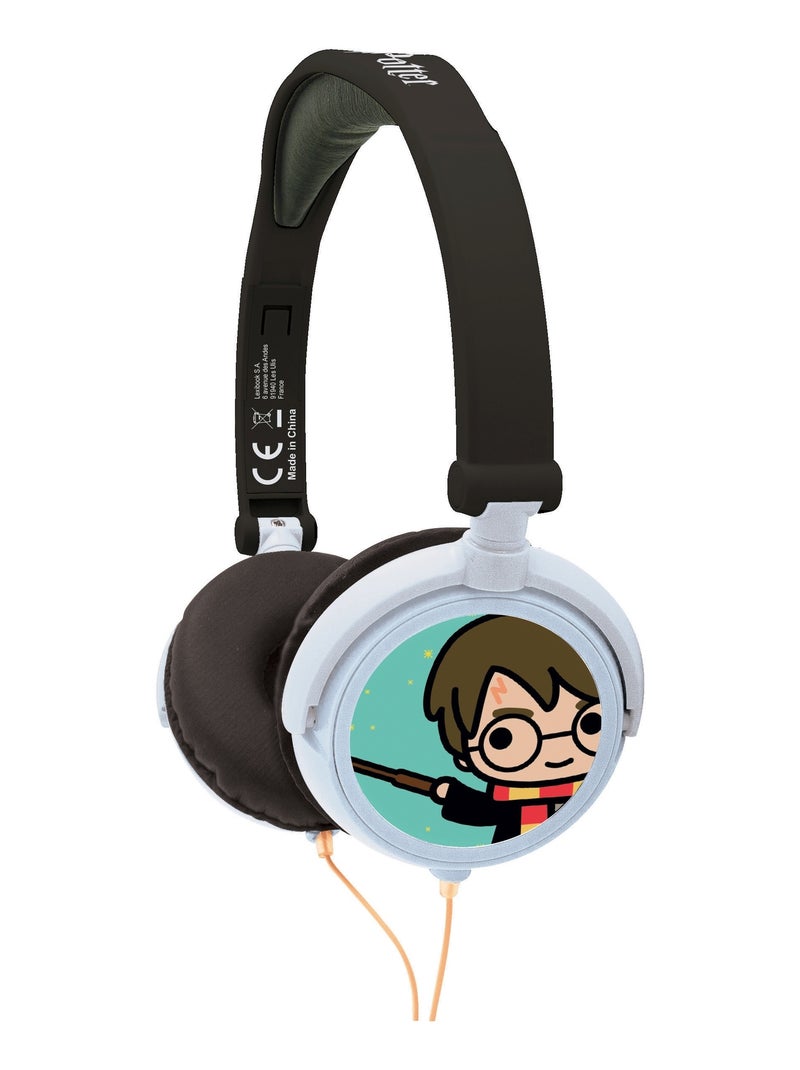 Harry Potter Auriculares estéreo plegables con cable y limitación segura del volumen Blanco - Kiabi