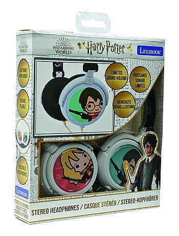 Harry Potter Auriculares est?reo plegables con cable y limitaci?n segura del volumen