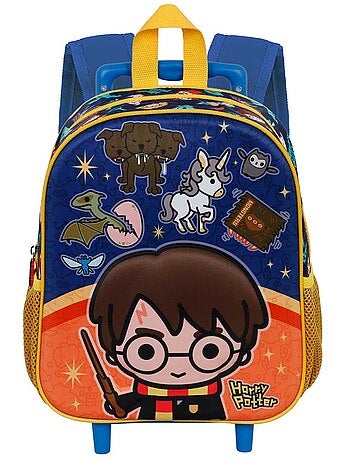 Harry Potter Crest Mochila 3D con Ruedas Pequeña, Naranja