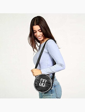 Harry Potter H Bolso Bandolera Redondo Padding, Negro