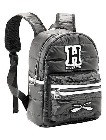 Harry potter h mochila fashion padding, negro