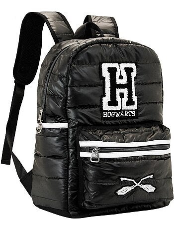 Harry potter h mochila padding, negro