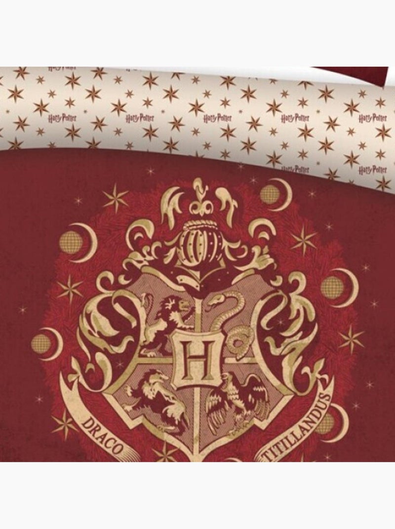 Harry Potter, juego de sabanas doble estampado reversible, Hogwarts ROUGE Multicolor - Kiabi