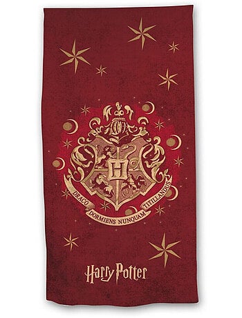Harry Potter, Toalla de Baño Infantil Estampada 100% Algodón, HOGWARTS