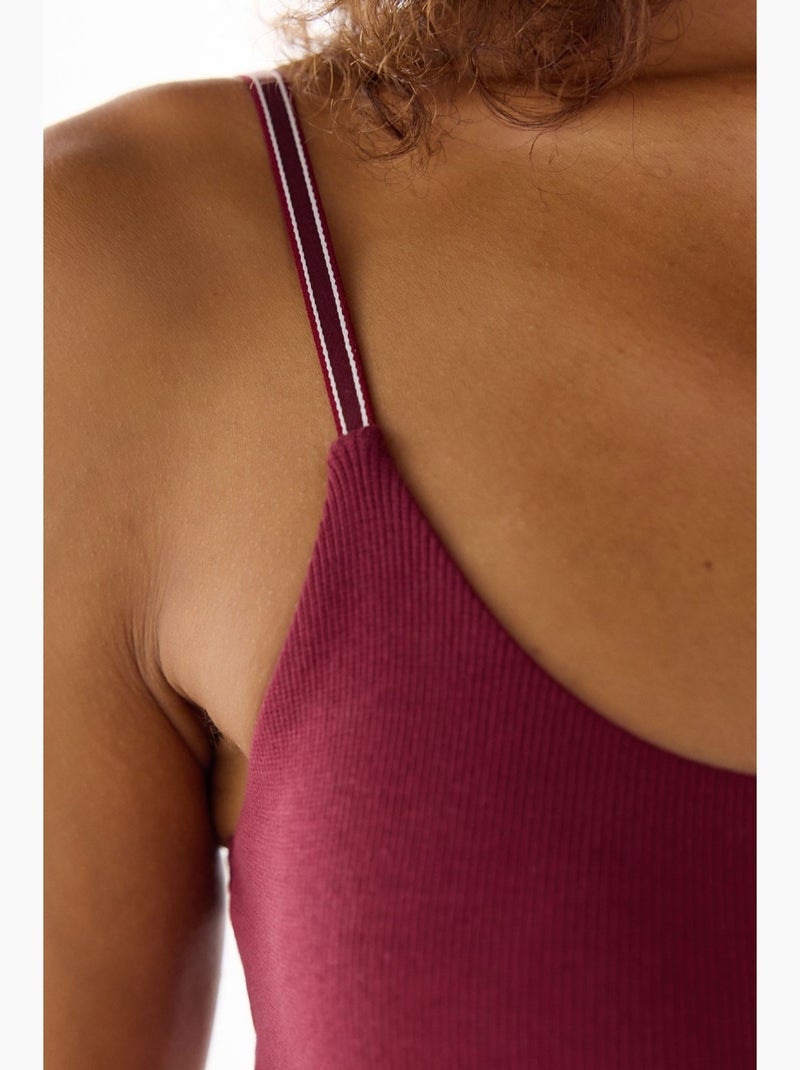 Harvard bralette con copas extraíbles penti Rojo burdeos - Kiabi