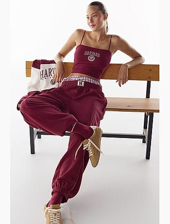 Harvard pantalón de chándal con detalle de costura y bajos elásticos penti