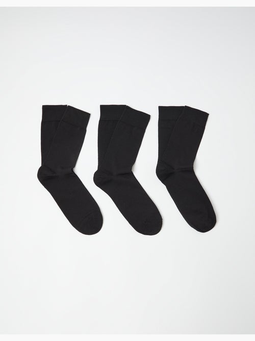 Haz la maleta de 3 pares de calcetines ricos en algodón, MO Fashion - Kiabi