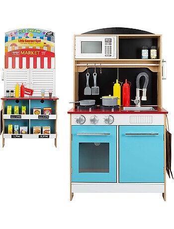 Heladería con cocinita de madera 2 en 1 WOOMAX
