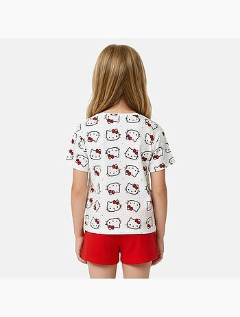 Hello Kitty - Conjunto de camiseta y short para niña