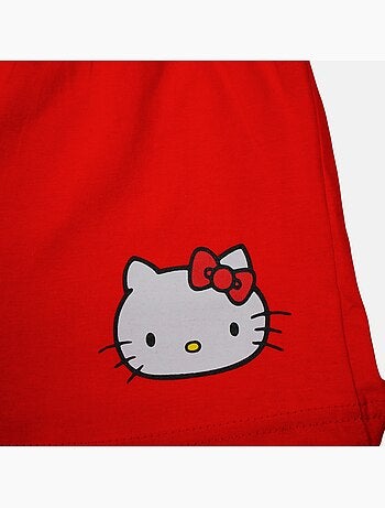 Hello Kitty - Conjunto de camiseta y short para niña
