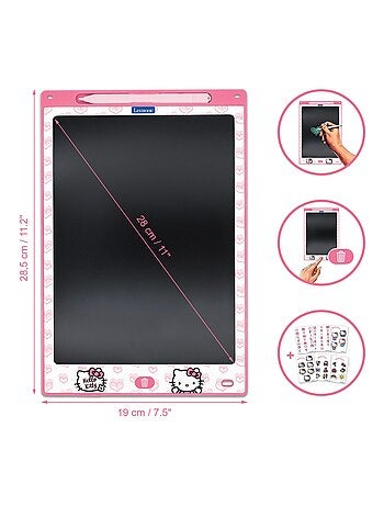 Hello Kitty 11'' tableta de tinta electr?nica multicolor para aprender a dibuTarro con plantillas