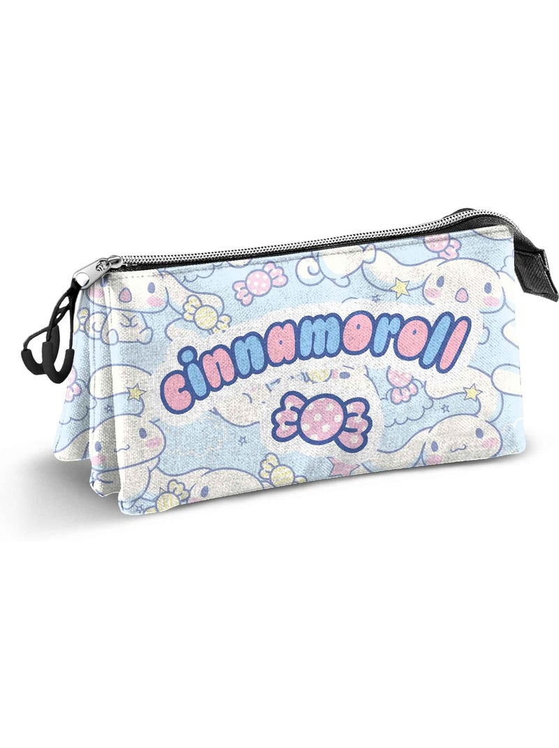 Hello Kitty Cinnamoroll Candy Estuche Portatodo Triple, Azul Azul - Kiabi