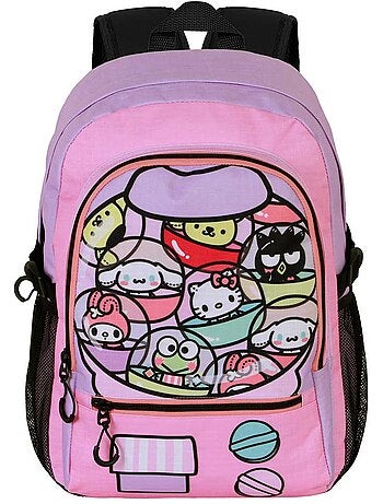 Hello kitty gashapon mochila fight fan 2.2, rosa