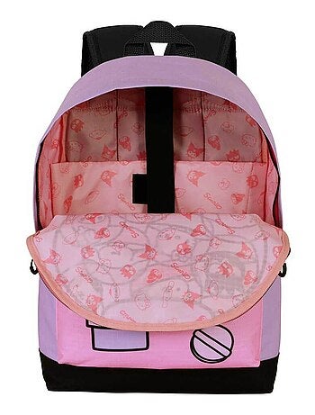 Hello kitty gashapon mochila hs fan 2.2, rosa