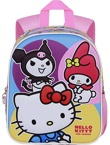 Hello kitty happy mochila 3d elite, rosa