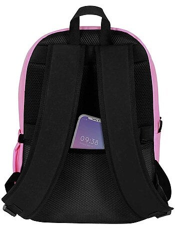 Hello kitty hk mochila block, rosa