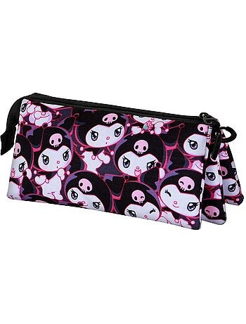 Hello Kitty Kuromi Rogue Estuche Portatodo Triple, Lila