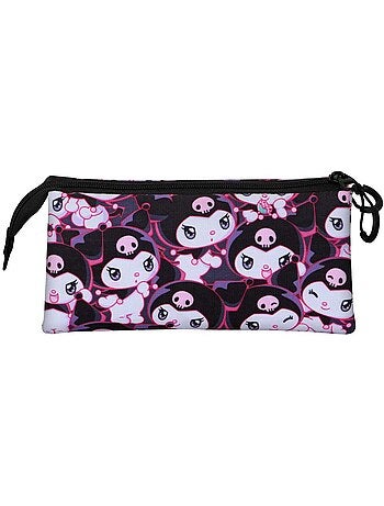 Hello Kitty Kuromi Rogue Estuche Portatodo Triple, Lila