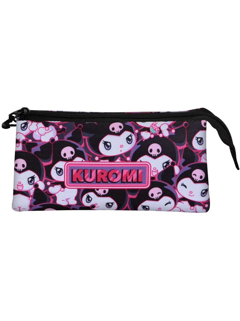 Hello Kitty Kuromi Rogue Estuche Portatodo Triple, Lila Malva lila - Kiabi