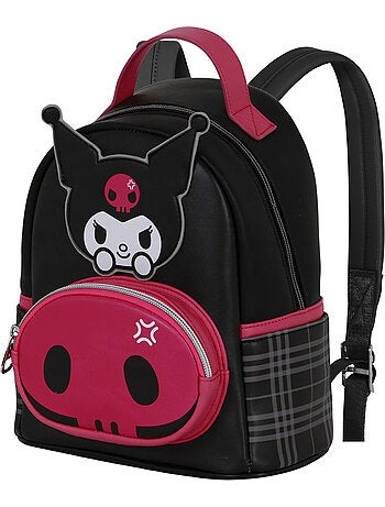 Hello Kitty Kuromi Skull Mochila Heady Pequeña, Negro