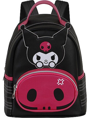 Hello Kitty Kuromi Skull Mochila Heady Pequeña, Negro