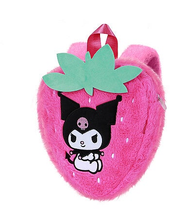 Hello Kitty Kuromi Strawberry Mochila Soft, Rosa