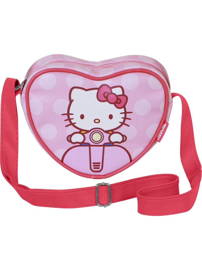 Hello Kitty Moto Bolso Bandolera Corazón Casual, Rosa Rosa - Kiabi
