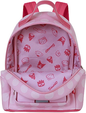 Hello Kitty Moto Mochila Heady Pequeña, Rosa